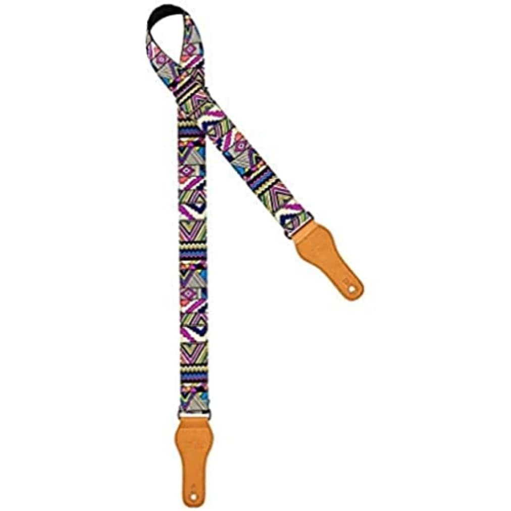 Ortega Guitars Adjustable Ukulele Strap – Creative Series – Cotton, Modern Arts (OCS-510U)