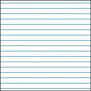 Divine Medical Raised Narrowlines Paper 3/8" Wide Lines - Pack of 50 sheets