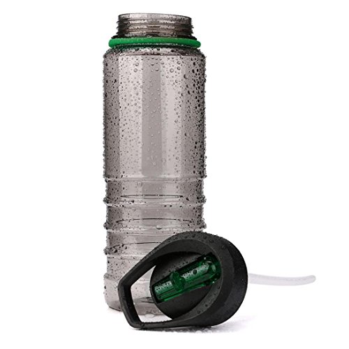 WensLTD 800ML Portable Sport Water Bottles Drinks Sports Hydration Straw (A) - Thumbnail 2
