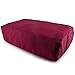 Peace Yoga® Zafu Meditation Yoga Cotton Rectangle Bolster Pillow Cushion - Burgundy