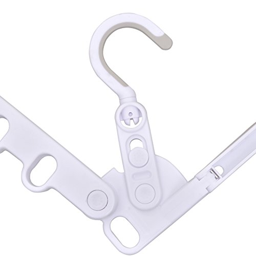 Arbor Home Plastic Over the Door Hanger 5 Hole Hooks Retractable