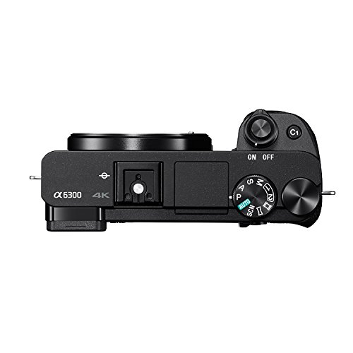Sony Alpha a6300 Mirrorless Camera Interchangeable Lens Digital Camera with APS-C, Auto Focus & 4K Video - ILCE 6300M Body with 3” LCD Screen & 18-135mm Zoom Lens - E Mount Compatible - Black - Sony