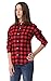 Meykiss Women's Long-Sleeve Plaid Flannel Shirt