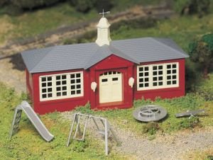 Bachmann Trains School House with Playground Equipment