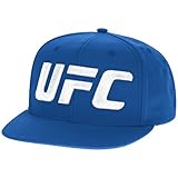 UFC Men's Fight Week Fighter Flat Brim Snapback Cap, One Size, Blue