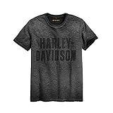HARLEY-DAVIDSON Official Men's Jersey Applique Logo Slim Fit Tee, Black