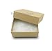TheDisplayGuys - 100-Pack #99 Cotton Filled Cardboard Paper Jewelry Boxes Gift Case - Kraft Brown (5 Sizes Assortment) - for Shipping or Storage