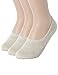 OSABASA H2H Womens Casual No-Show 3Pairs Socks of Various Pastel Colors BEIGE M (SET3KWMS058)