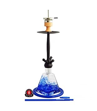 Amy Deluxe Aero X 039 Wasserpfeife Shisha (Schwarz-Blau)