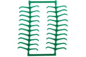 UVUBXT Dental Lab Wax Clasps Pre-Molar Patterns 10 Sheets (200 Clasps) Green Casting Wax