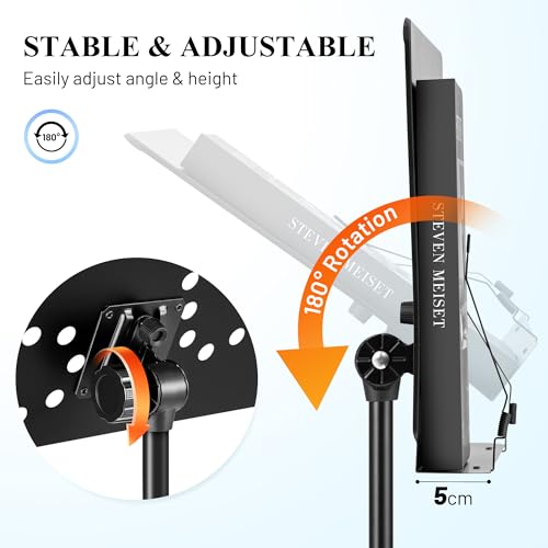 CAHAYA 2-in-1 Music Stand - Foldable and Adjustable with Carry Bag - Robust Design - Patented Model
