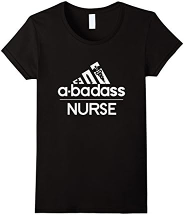 Women's A-Badass Nurse - Gift Nurses Day T-Shirt XL Black