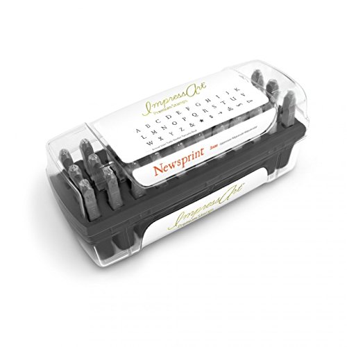 ImpressArt- Premium Newsprint Letter Stamps, Uppercase