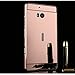 Nokia Lumia Icon 929 / 930 Case, Silverback(TM) Luxury Metal Air Aluminum Bumper Detachable + Mirror Hard Back Case 2 in 1 Cover Ultra-Thin Frame for Nokia Lumia Icon 929 / 930 -RoseGold