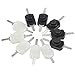 WMYCONGCONG 40 PCS Latching Push Button Switch Micro On Off Switch DC 30V 1A for Torch Flashlight Light Lamp Wall Outlet, White and Black