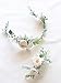 FIDDY898 Flower Crown Greenery Boho Headband Festival Wedding Flower Girl Headpiece Wreath Photo Hair Prop Set