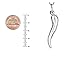 Ritastephens Sterling Silver Large Italian Horn Curb Chain Necklace 22