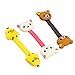 Qaoquda 3Pcs Cable Tie Cord Organizer Wire Wrap Headset Headphone Earphone Wrap Winder Cute Cartoon Animal Cable Manager