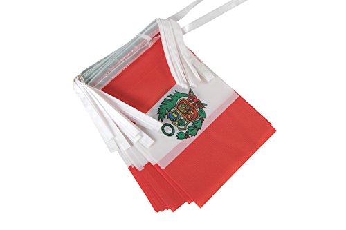 TSMD Peru Flag, 100 Feet Peruvian Flag National Country World Pennant Flags Banner,Party Decorations for Grand Opening,Olympics,Bar,World Cup,School Sports Events,International Festival Celebration - Thumbnail 2