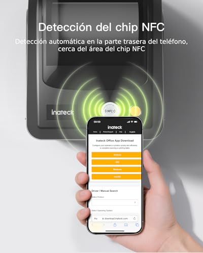 Inateck Wireless Thermal Label Printer with Transparent Paper Compartment (4x6), Compatible with iPhone, Android, iPad, Windows, macOS, Chrome and USPS, Black