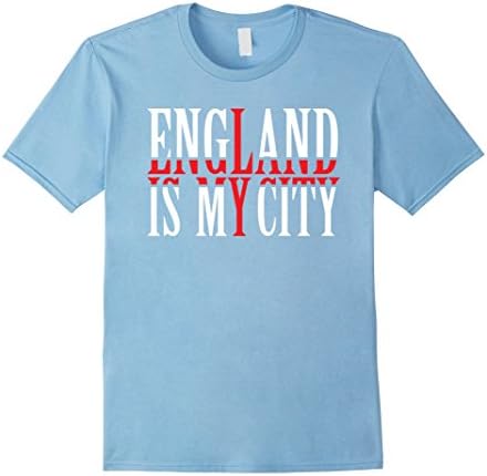 Mens England Is My City FunnyT-Shirt 3XL Baby Blue