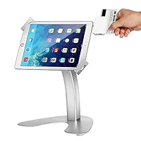 Firstand Tablet Holder, Ipad Stand Desktop Anti-Theft Security Kiosk Locking Mount Adjustable Aluminum Stands Compatible for iPad, iPad Air, iPad Mini, 9.7 inch iPad Pro, Samsung Tablets