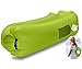 Legit Camping Inflatable Lounger with Carrying Bag & Pockets for Indoors/Outdoors – Blow up Couch & Inflatable Sofa with Headrest & Securing Stake- for Camping Beach or Pool (Lime Green)