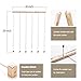 Love-KANKEI Wall Hanging Picture Photo Frames 26 by 29 Inch with 30 Wooden Clips - Wire Artworks Prints Cards Holder Organizer Collage Multi Picture Photo Display MEMORY Frame