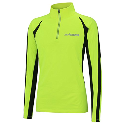 Airtracks Thermische hardloopset voor dames of heren - thermische loopbroek lang neon + thermo-loopshirt lange mouwen… - Image 5
