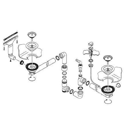 Ablaufgarnitur für FRANKE COMPACT FRADURA CPD 654 Spüle / Ventil / Ersatzteil