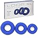 LYNK Cock Ring Black Medical Grade Silicone for Men, Set of 3 Intimate Enhancer Support Rings Small Medium Large, Last Longer Get Harder Erections