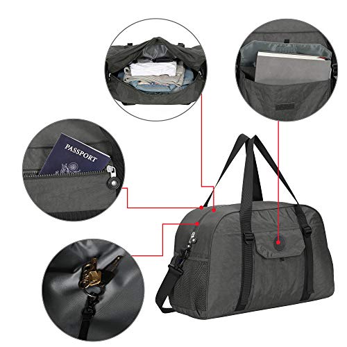 Hynes Eagle Yoga Mat Bag Sport Duffel for Gym Travel Bag 35L Grey 2018