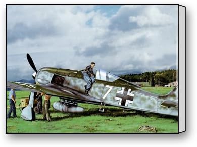 WW2 Aircraft Art Paintings Customized Canvas Prints 20"x 16"