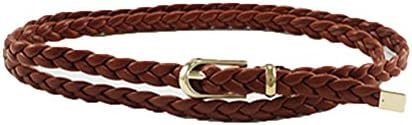 Handmade Woven Belts,Women's Adjustable Braided Waist Chain Belt (One Size, Brown02)