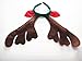 Outgeek Reindeer Headband 6pcs Reindeer Antlers Headband Deer Party Hats for Easter Halloween Christmas Kid's Party (Coffee)