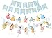 MEANT2TOBE Fairy Theme Birthday Party Decorations - Colorful Happy Birthday Banner for Girls - Blue and Gold Birthday Party Banner - Fairy Party Supplies - Fairies, Flowers, Castle and Prince Cab