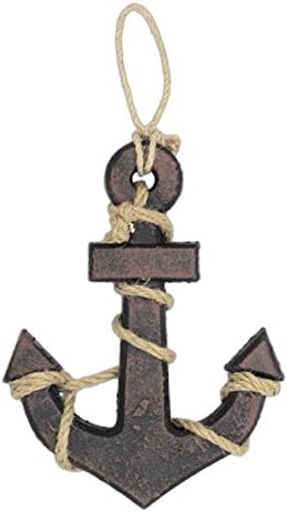 Mayrich 9" X 7" Rustic Rope Wrapped Anchor Wall Decor