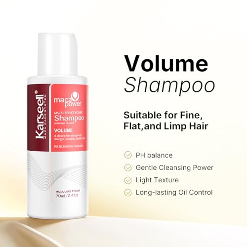 Karseell Travel Shampoo and Conditioner Set With Collagen Hair Mask, 3 Piece Carry On Vacation Kit, 70 Ml 70 Ml 100 Ml