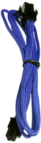 BitFenix Alchemy Multisleeve 4-Pin 45cm ATX Extension Cable - Blue Sleeve/Black Connector (BFA-MSC-4ATX45BK-RP)