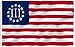 ANLEY [Fly Breeze] 3x5 Foot Nyberg Three Percent Flag - Vivid Color and UV Fade Resistant - Canvas Header and Double Stitched - 3 Percenters Flags Polyester with Brass Grommets 3 X 5 Ft