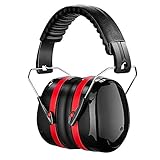 Noise Reduction Safety Ear Muffs Tsumbay SNR 34dB Professional Shooting Hunting Ear Muffs, Hearing Protection Comfortable Adjustable Ear Defenders Over the Head Earmuffs Fits Adults to Kids