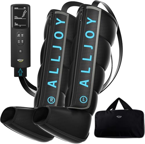 ALLJOY Leg Massager Leg Massager Leg Compression Massager Helps Relieve Muscle Fatigue