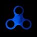 Tri Fidget Hand Spinners Anti Stress Toy Ceramic Figit Spinner Premium Quality EDC for Kids & Adults - High Speed & New Color - Fluorescence Blue