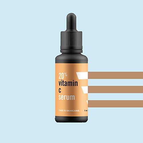 Natural + Organic 20% Vitamin C Skin Serum w/ Hyalouonic Acid and Plant Stem Cells