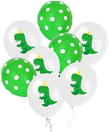Dinosaur Latex Balloons and Confetti Balloons - Dino Baby Shower Jungle Jurassic Birthday Party Decorations Supplies(30 Packs)
