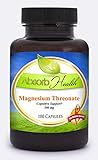 Absorb Health Magnesium Threonate 500mg Capsules, 100 Count