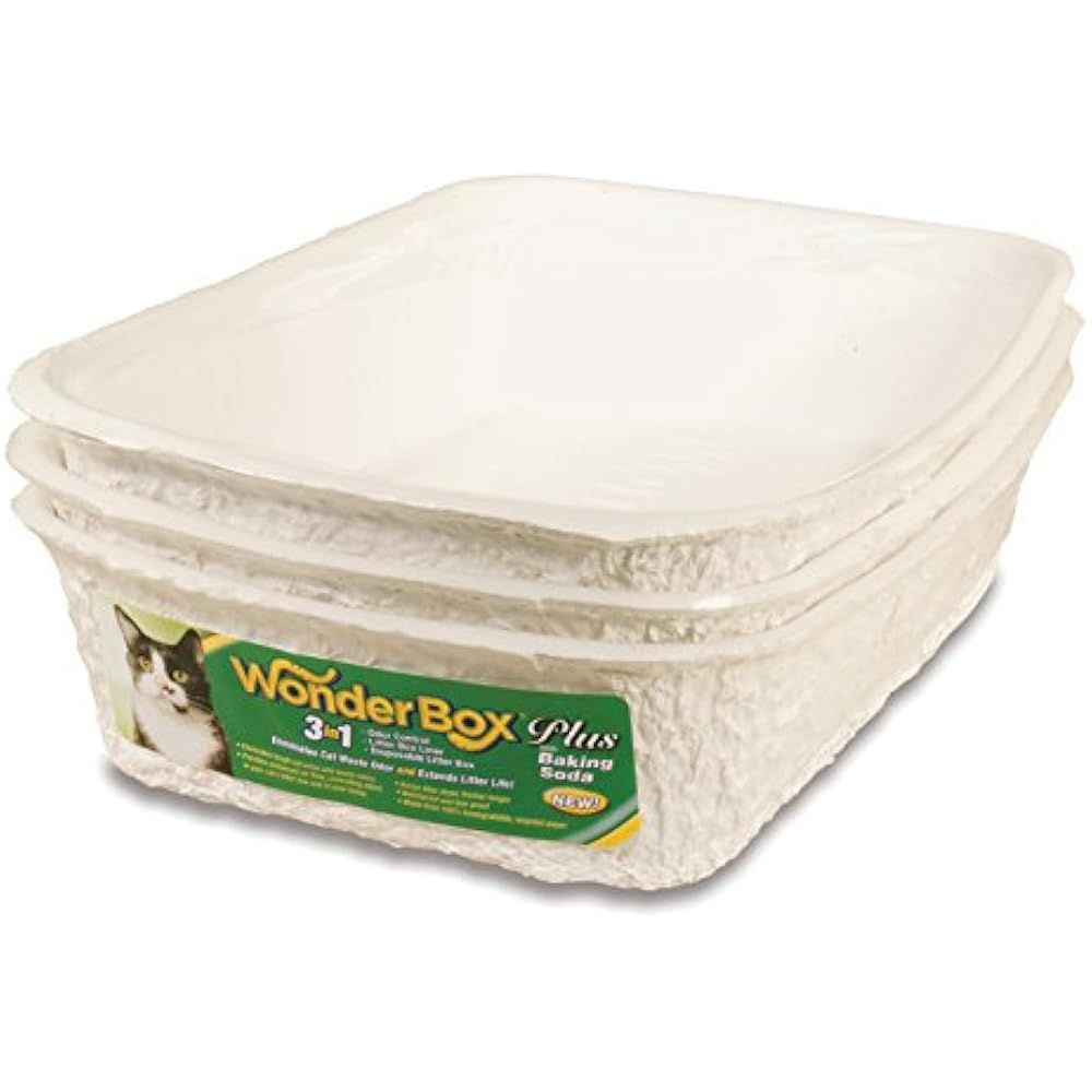 Kitty&39s WonderBox Disposable Litter Box, Medium, 3Count Boxes Pet