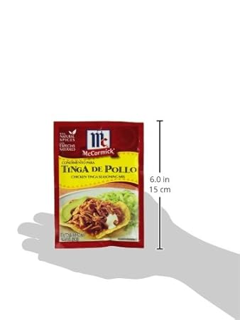 Amazon.com : McCormick Chicken Tinga Seasoning Mix, .87 OZ (Pack of ...