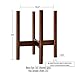 Mid Century Modern Plant Stand, Wooden Indoor Flower Pot Stand, Plant Pot Holder Retro Home Decor, Hold up to 10 inch Planter (Planter Not Included) - Brown