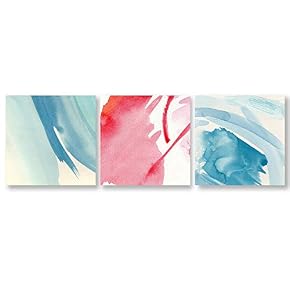 Abstract Color Home Artwork for Living Room Bedroom x3 Panels
